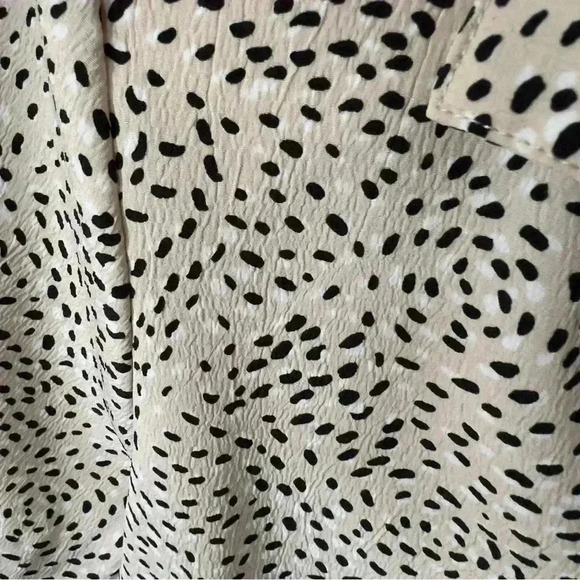 90s Vtg Briggs Patterned Button Blouse - Size 10P - Picture 6 of 10